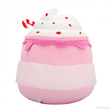 Squishmallows Original 7.5-Inch Ethel the Pink Candy Cane Hot Chocolate
