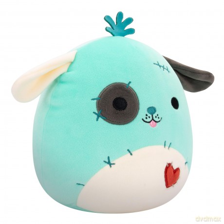 Squishmallows Original 7.5-Inch Halloween Dookdook the Teal Patchwork Dog