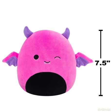 Squishmallows Original 7.5-Inch Halloween Wakisha the Neon Pink Devil