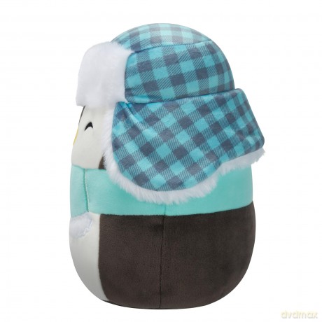 Squishmallows Original 7.5-Inch Luna the Black Penguin with Hat and Scarf