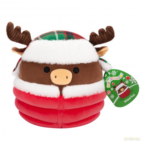 Squishmallows Original 7.5-Inch Maurice the Brown Moose with Puffer Jacket