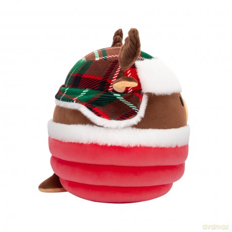 Squishmallows Original 7.5-Inch Maurice the Brown Moose with Puffer Jacket