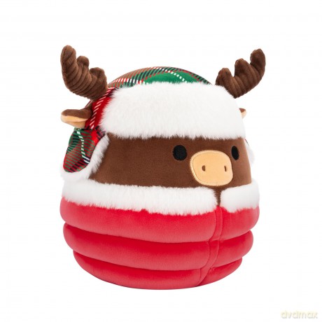Squishmallows Original 7.5-Inch Maurice the Brown Moose with Puffer Jacket