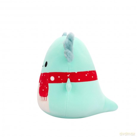 Squishmallows Original 7.5-Inch Richie the Teal Axolotl with Red Spotted Scarf