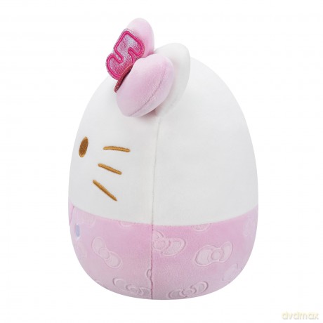 Squishmallows Original Sanrio 8-Inch 50th Anniversary Pink Embossed Hello Kitty - Official Plush