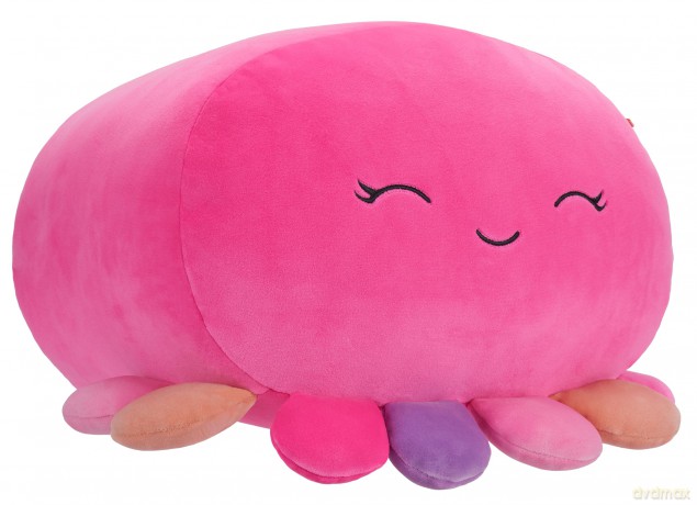 Squishmallows SQCR04187 Stackables 12-Inch Medium-Sized Ultrasoft Official Kelly Toy Plush, Octavia-Pink Octopus W/Multicolored Tentacles