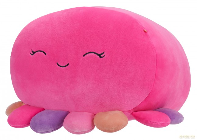 Squishmallows SQCR04187 Stackables 12-Inch Medium-Sized Ultrasoft Official Kelly Toy Plush, Octavia-Pink Octopus W/Multicolored Tentacles