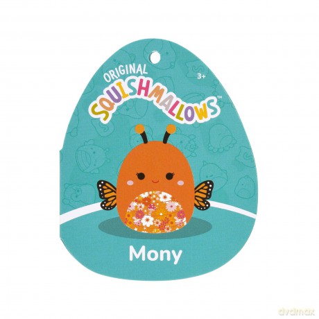 Squishmallows SQCR05473 16-Inch-Mony The Orange Monarch Butterfly with a Floral Belly, Multicolour