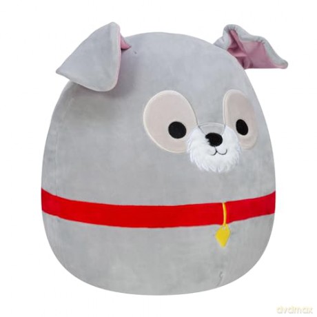 Squishmallows SQK0311 Disney 14-Inch Add Tramp to Your Squad, Ultrasoft Stuffed Animal Large, Official Kellytoy Plush, Grey