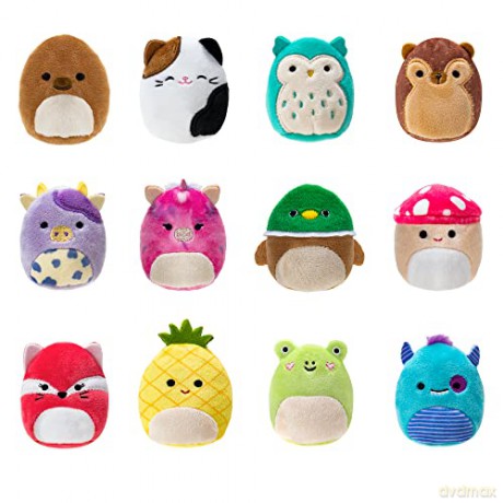 Squishville by Original Squishmallows All-Star Squad - 12 All-Star Fan Favourites, Including Hans, Cam, Malcolm, Avery, and more - Amazon Exclusive