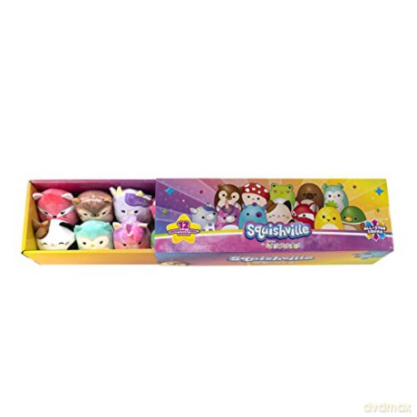 Squishville by Original Squishmallows All-Star Squad - 12 All-Star Fan Favourites, Including Hans, Cam, Malcolm, Avery, and more - Amazon Exclusive