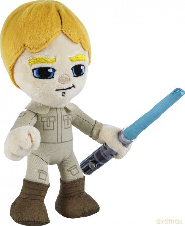 Star Wars Plush 8-Inch Luke Skywalker with Light Up Lightsaber, Soft Toy Collectable Gift for Fans Age 3 Years Old & Up Amazon Exclusive