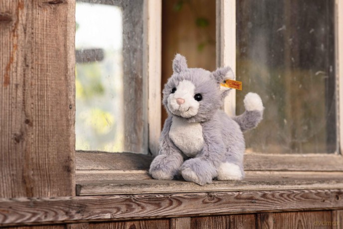Steiff - 067051 - Soft Cuddly Friends - Cassie Cat - 26cm, Angel Falls