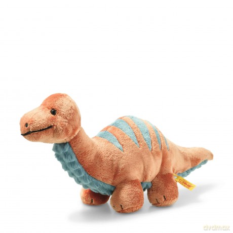 Steiff - 087837 - Soft Cuddly Friends - Dinosaur - Bronko Brontosaurus - Plush - Orange - 28cm