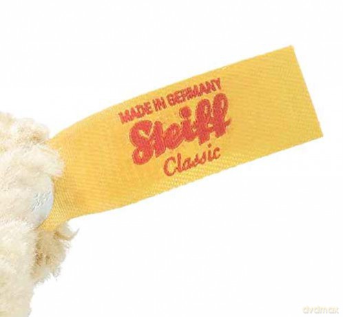 Steiff 028434 Animals Tomorrow Pendant Basko Teddy Bear, Beige, 11 cm