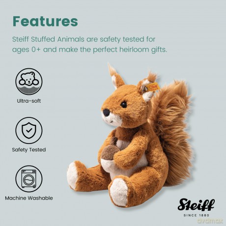 Steiff 045172 Phil squirrel 20 russet, Glazed Ginger
