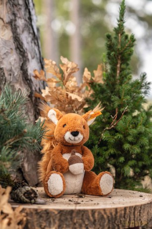 Steiff 045172 Phil squirrel 20 russet, Glazed Ginger