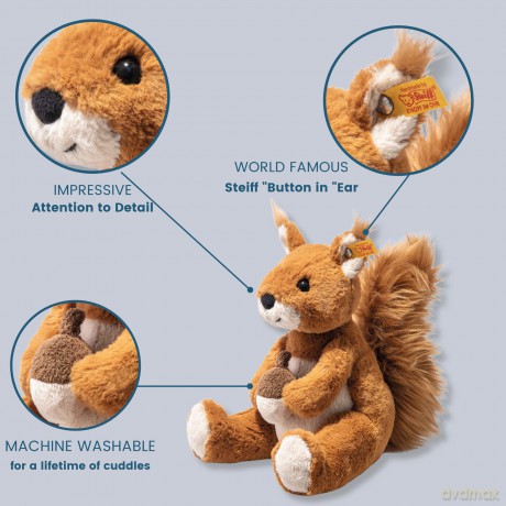 Steiff 045172 Phil squirrel 20 russet, Glazed Ginger