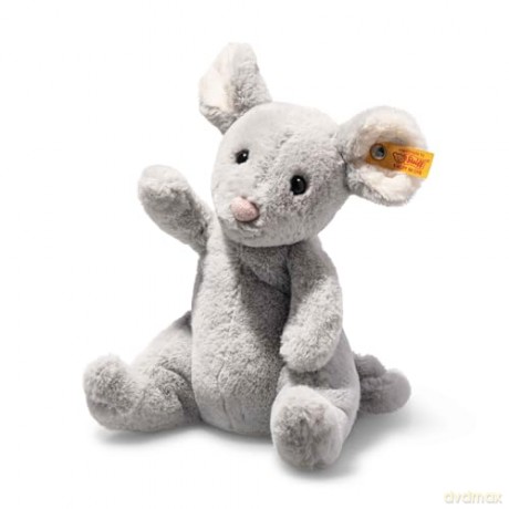 Steiff 056246 Cheesy mouse 19 bluegrey sitting, Gray Violet