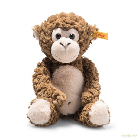Steiff 060427 Soft Cuddly Friends Bodo monkey, Single, Brown, 30 cm