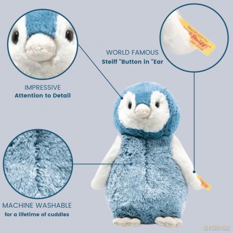 Steiff 063930 Soft Cuddly Friends Paule penguin, Angel Falls, 22 cm