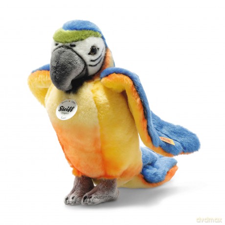 Steiff 063985 Bird, Plush, Multicoloured, 26 cm