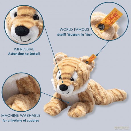 Steiff 067600 Toni tiger 30 beige stripped