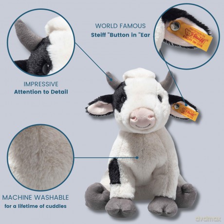 Steiff 067853 Cobb cow 24 white/black spotted