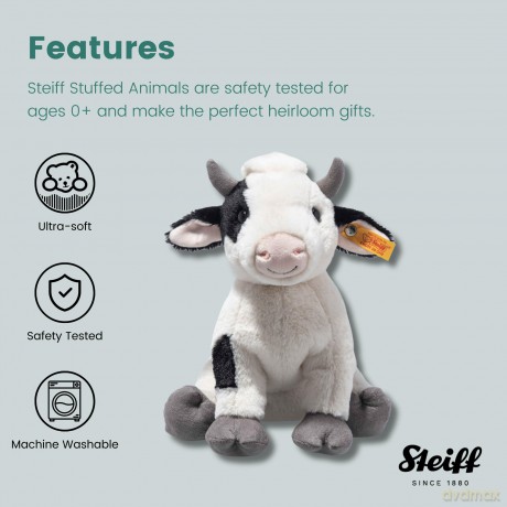 Steiff 067853 Cobb cow 24 white/black spotted