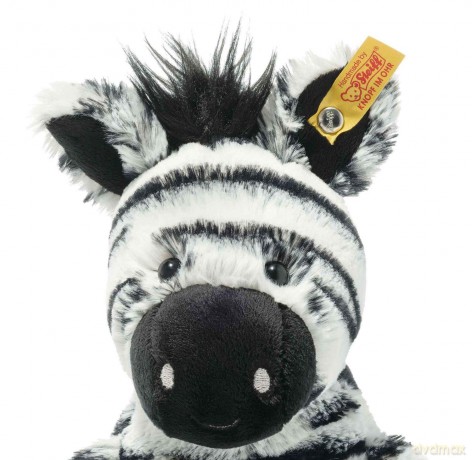 Steiff 069109 Soft Cuddly Friends Zora zebra, Grey,White, 30 cm