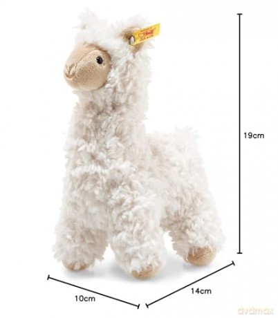 Steiff 069444 Soft Cuddly Friends Leandro llama, Cream, 19 cm