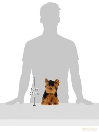 Steiff 076923 Herkules Yorkshire Terrier, brown/black, 24 cm