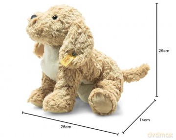 Steiff 099175 Animal Soft Cuddly Friends Berno Goldendoodle, Single, Beige, 26 cm