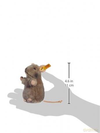 Steiff 10cm Piff Mouse (Grey), 056222