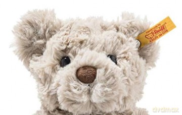 Steiff 113413 Soft Cuddly Friends Honey Teddy Bear, Grey, 18 cm