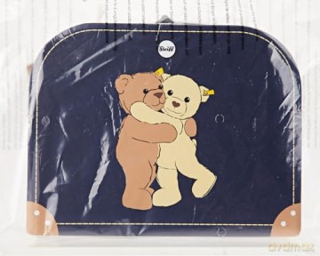 Steiff 114021 Ben Teddy bear 21 beige in suitcase