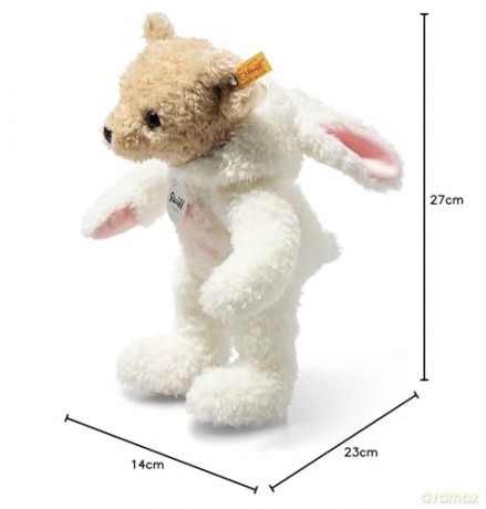 Steiff 114052 Teddy Bear Plush, Whisper White, 27 cm
