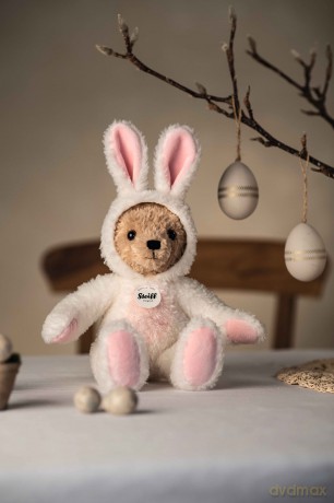 Steiff 114052 Teddy Bear Plush, Whisper White, 27 cm