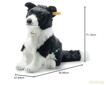 Steiff 122163 Animals Jaycee Border Collie, Meteorite, 28 cm