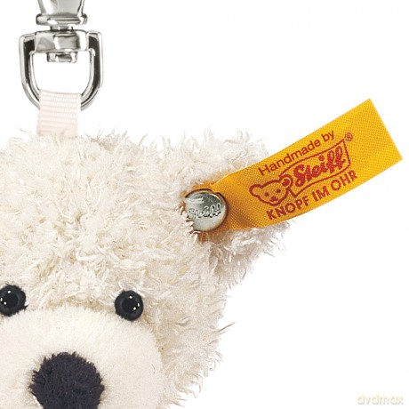 Steiff 12cm Keyring Lotte Teddy Bear (White)
