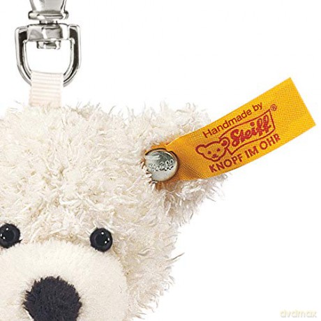 Steiff 12cm Keyring Lotte Teddy Bear (White)