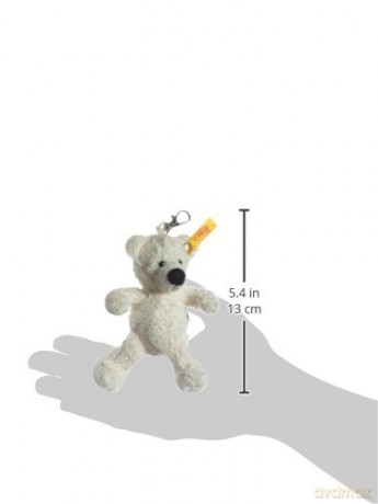 Steiff 12cm Keyring Lotte Teddy Bear (White)