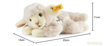 Steiff 22cm Little Friend Lamb Linda Wool (White)