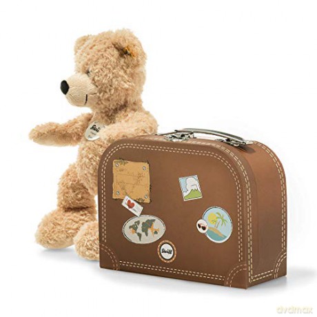 Steiff 28cm Fynn Teddy Bear in Suitcase (Beige)