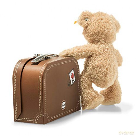 Steiff 28cm Fynn Teddy Bear in Suitcase (Beige)