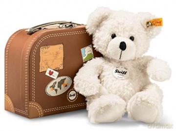 Steiff 28cm Lotte Teddy Bear in Suitcase (White)