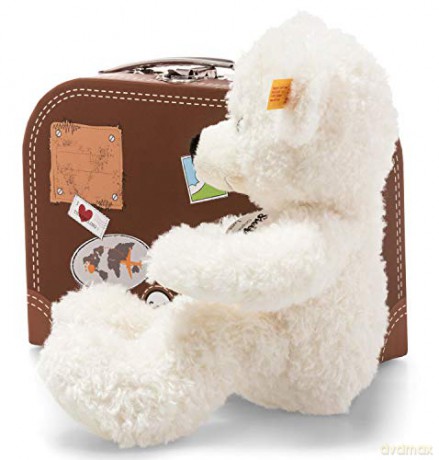 Steiff 28cm Lotte Teddy Bear in Suitcase (White)