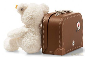 Steiff 28cm Lotte Teddy Bear in Suitcase (White)