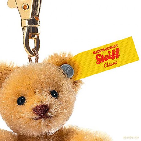 Steiff 8cm Keyring Mini Teddy Bear Jointed (Wheat Blond), Brown