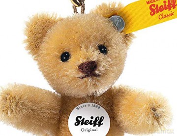 Steiff 8cm Keyring Mini Teddy Bear Jointed (Wheat Blond), Brown